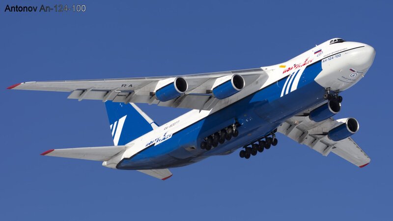 Antonov An-124 Aircraft — Blue, Dramatic
