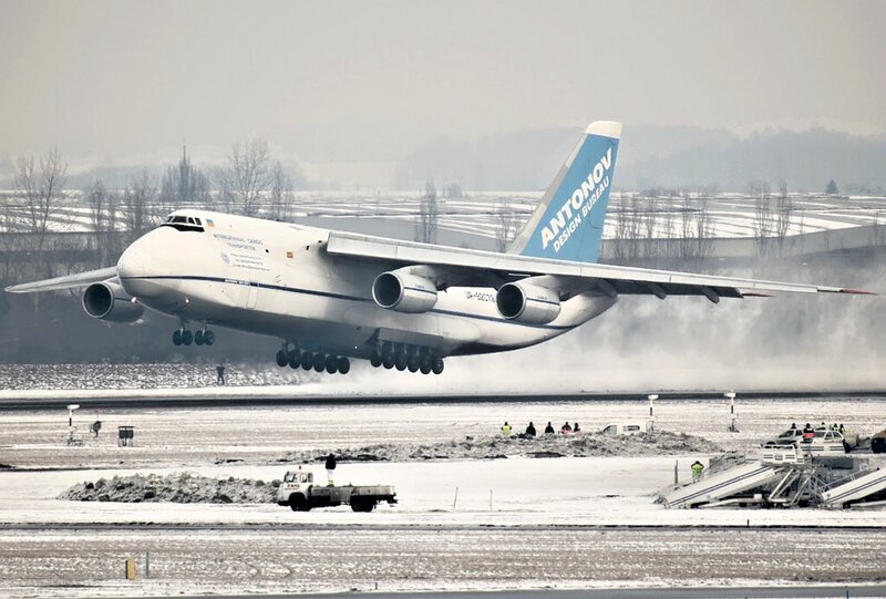 Antonov An-124 Aircraft — White