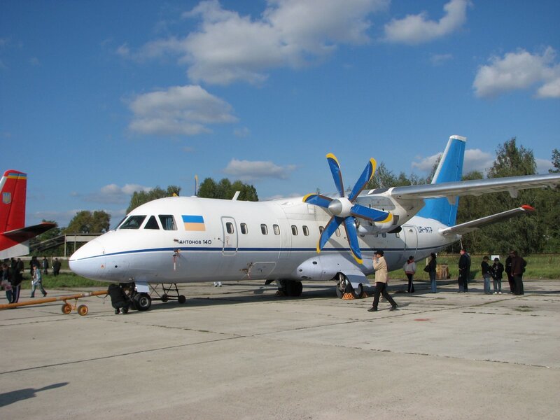 Antonov An-140 on tarmac