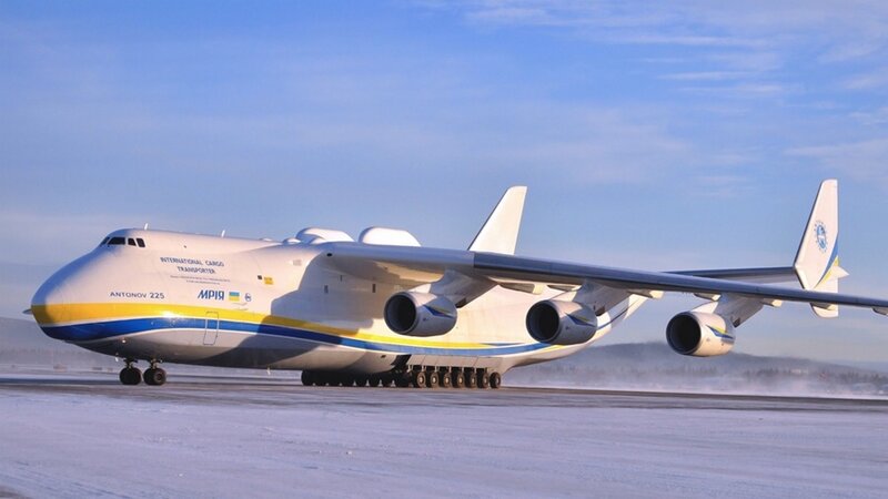 Antonov An-225 Aircraft — White, Cold
