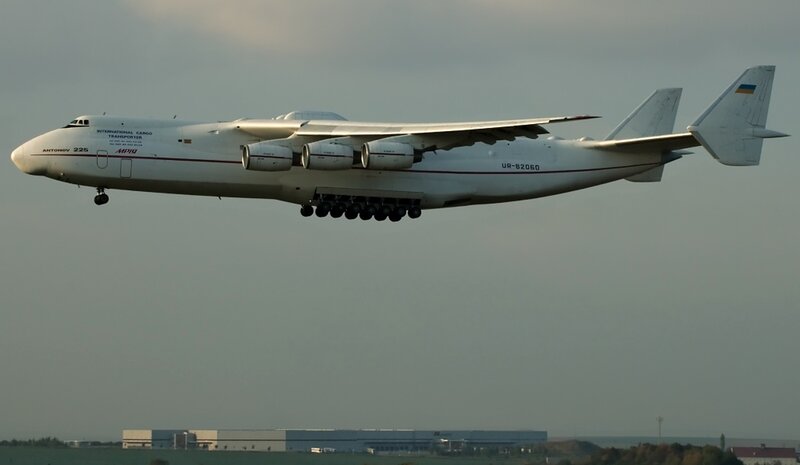 Antonov An-225 Aircraft — White, Dramatic, Sunset, Photograph