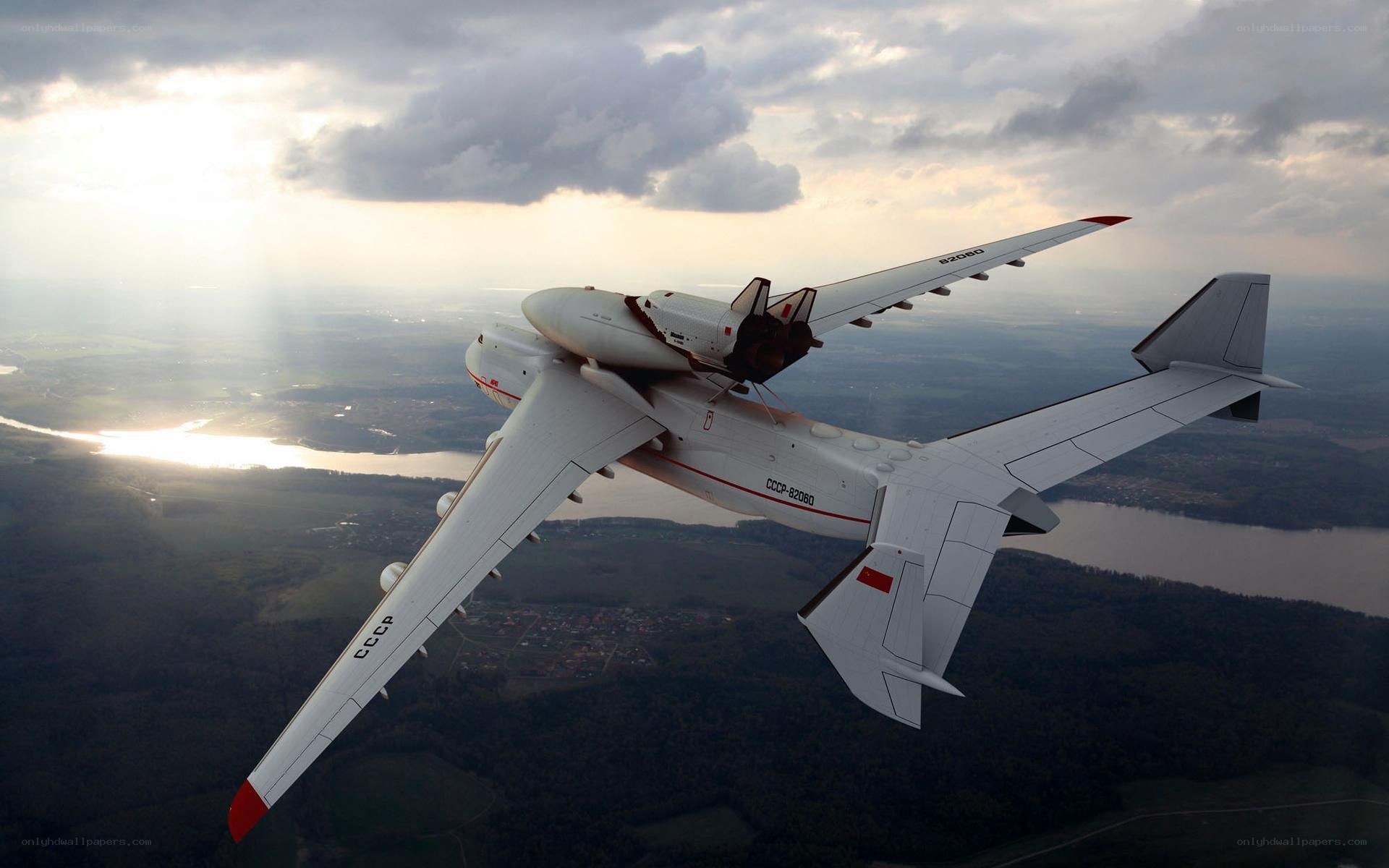 Antonov An-225 carrying Buran