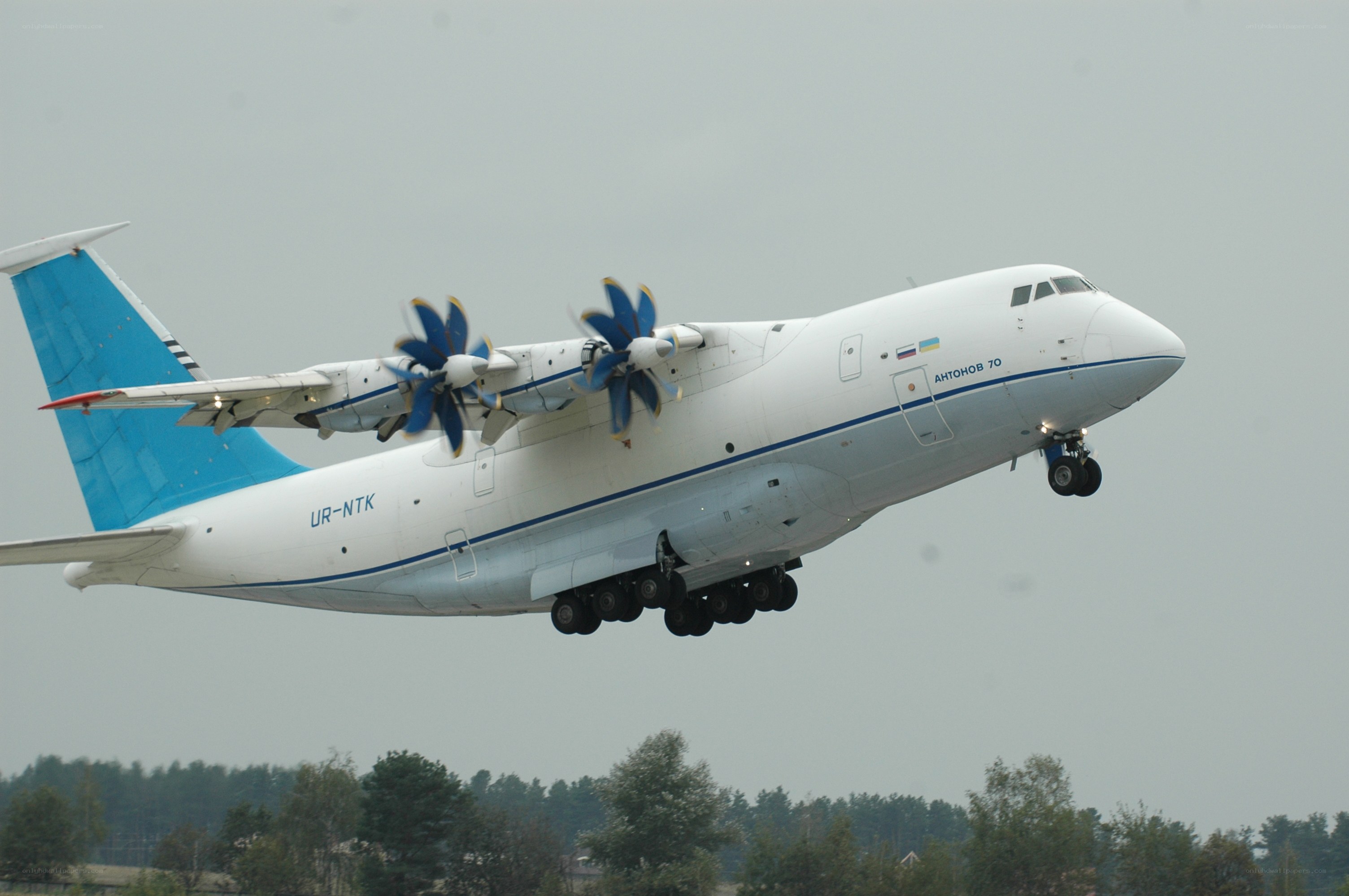 Antonov An-70 in flight