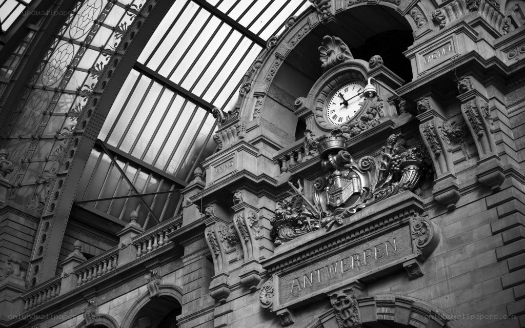 Antwerp Central Station clock