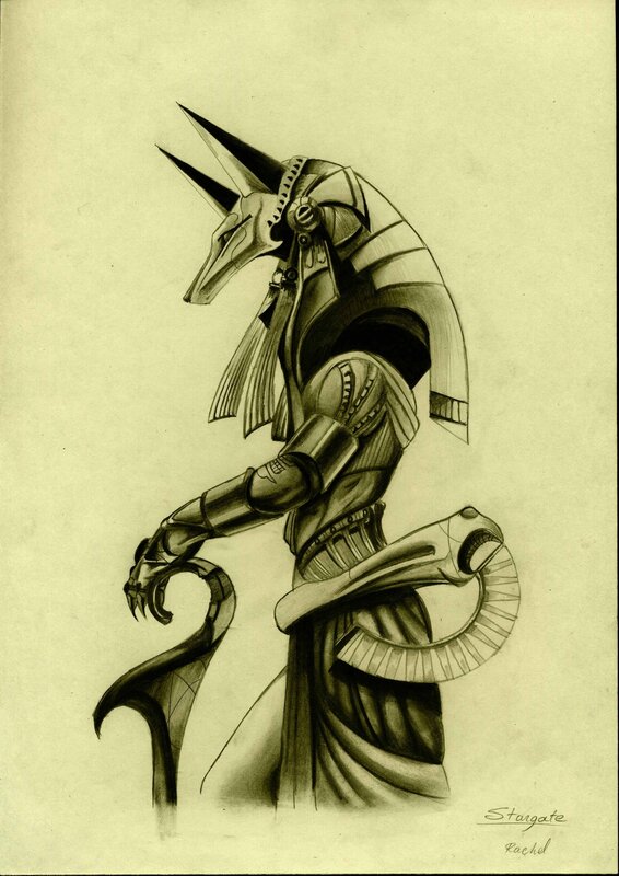 Anubis Character Drawing