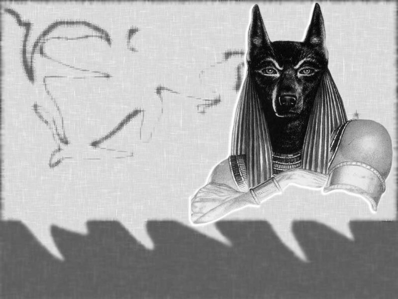 Anubis deity illustration
