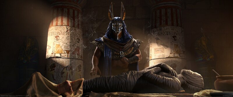 Anubis Figure with Mummy