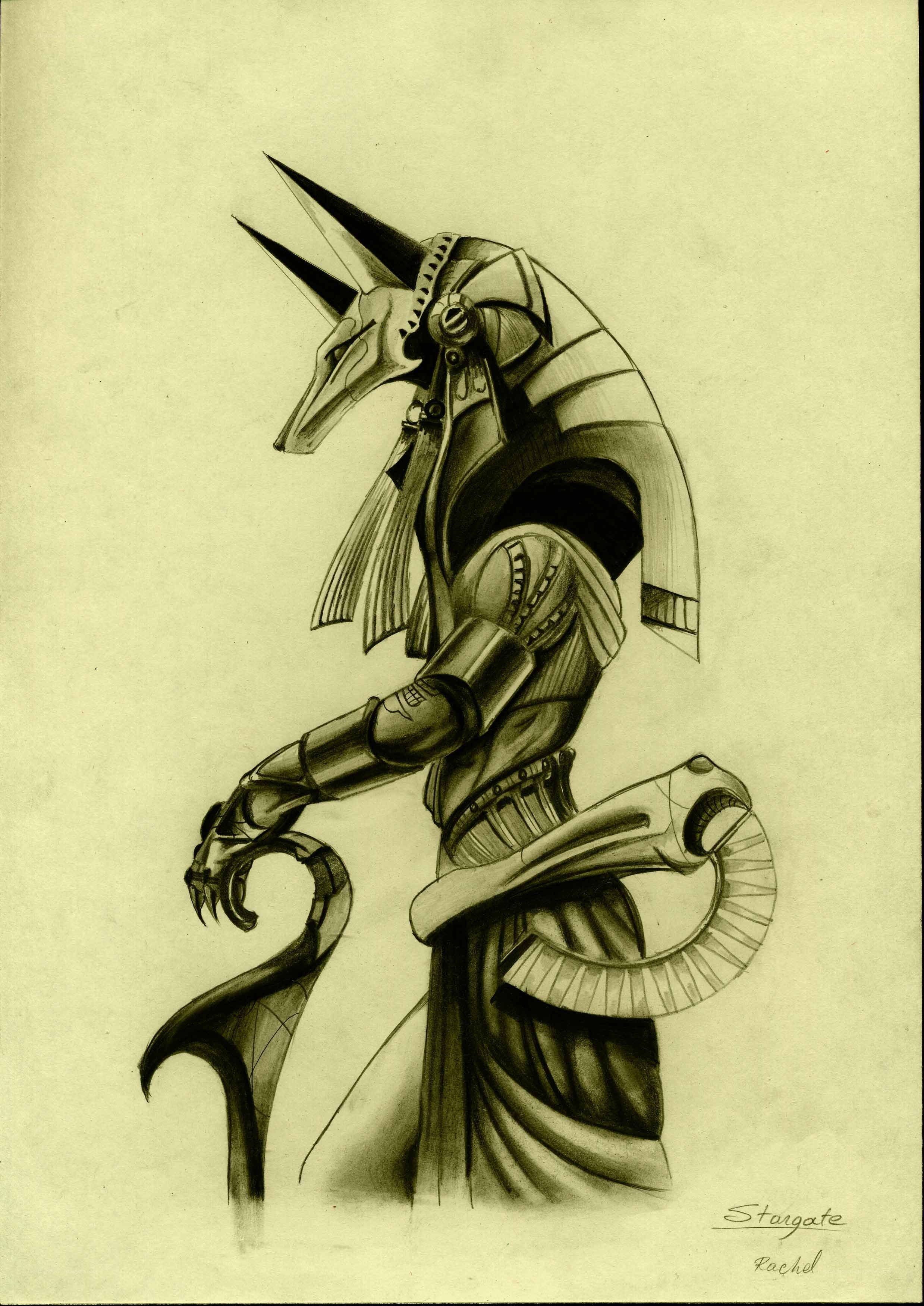 Anubis in armor