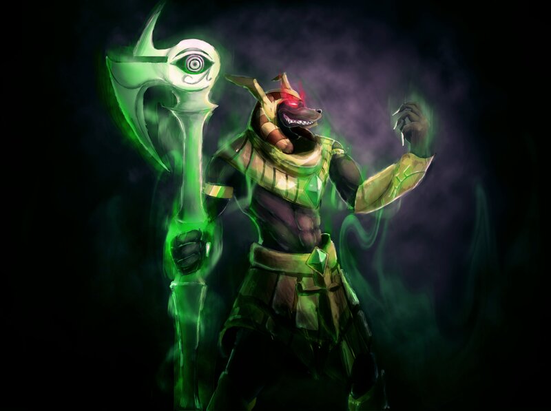 Anubis-like Character — Green