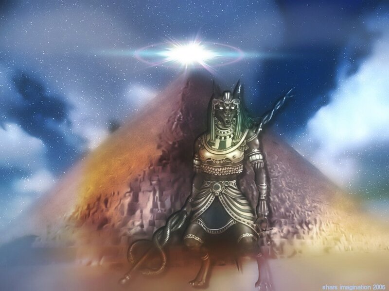 Anubis Statue in Desert