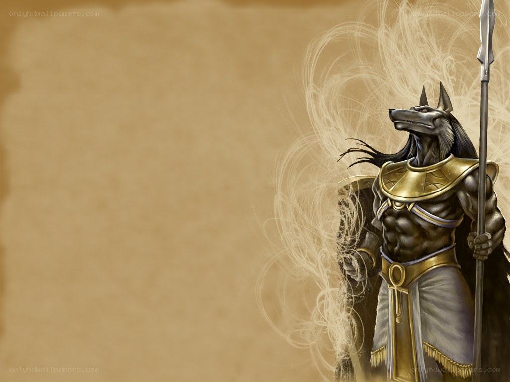 Anubis warrior with spear