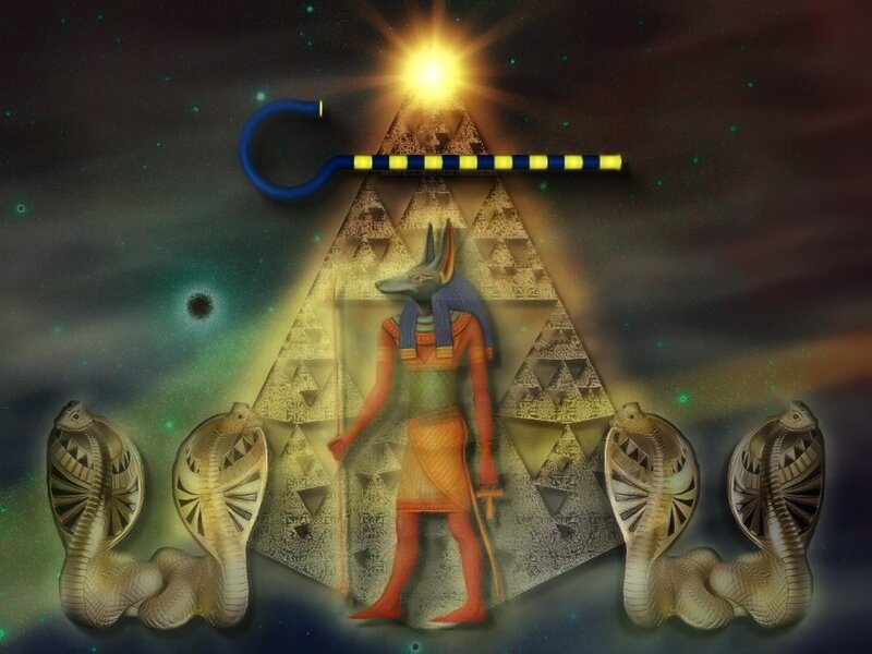 Anubis with Snakes