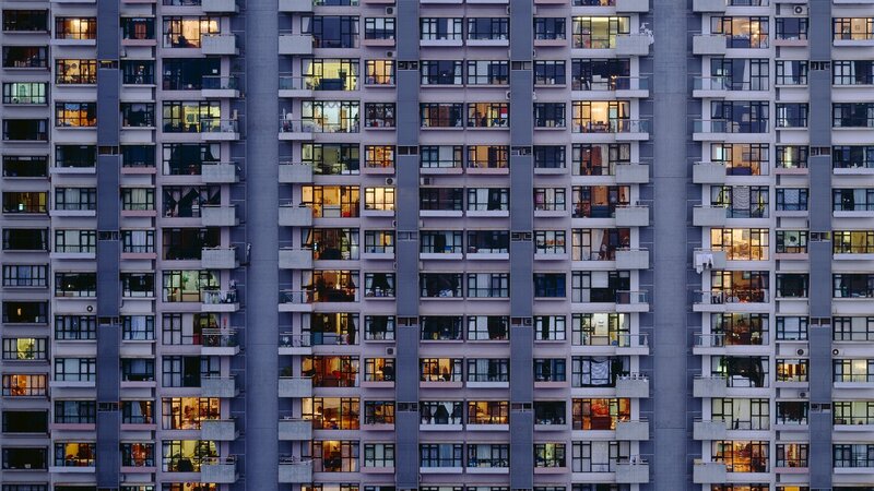 Apartment Building Facade — Gray