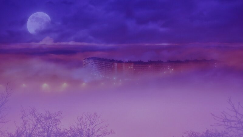 Apartment Building in Fog