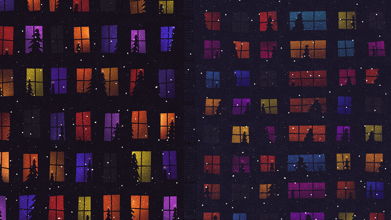 Apartment Building Windows