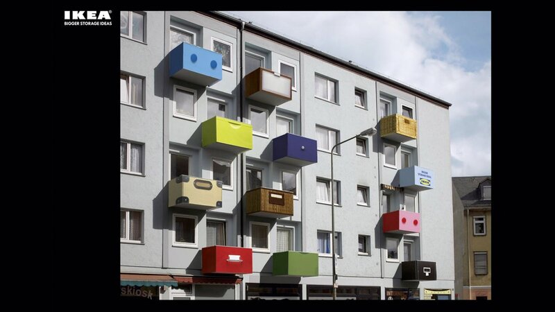 Apartment Building with Storage Units
