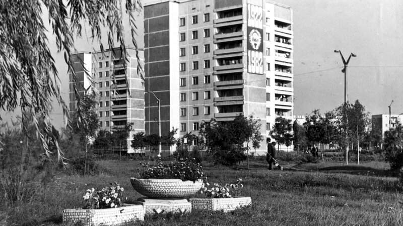 Apartment Buildings and Park