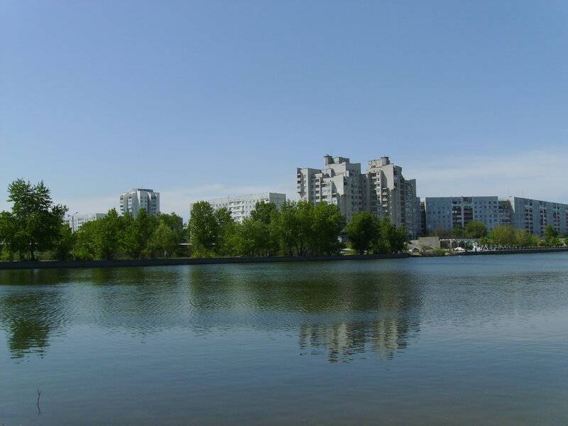Apartment Buildings by Lake