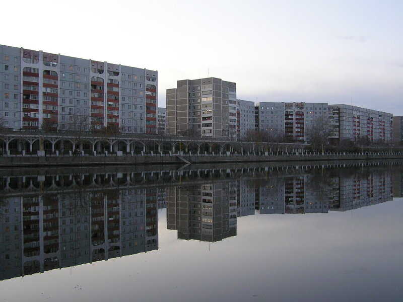 Apartment Buildings by River