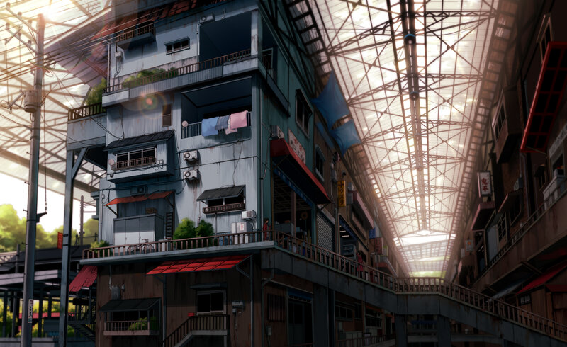 Apartment Buildings in Alley