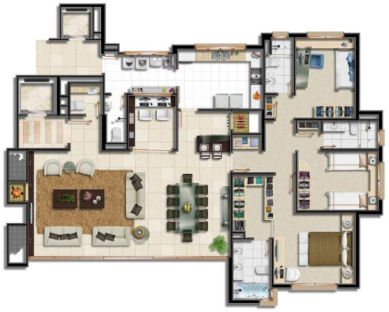 apartment floor plan layout
