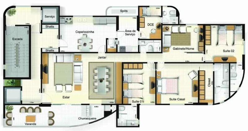 Apartment floor plan layout