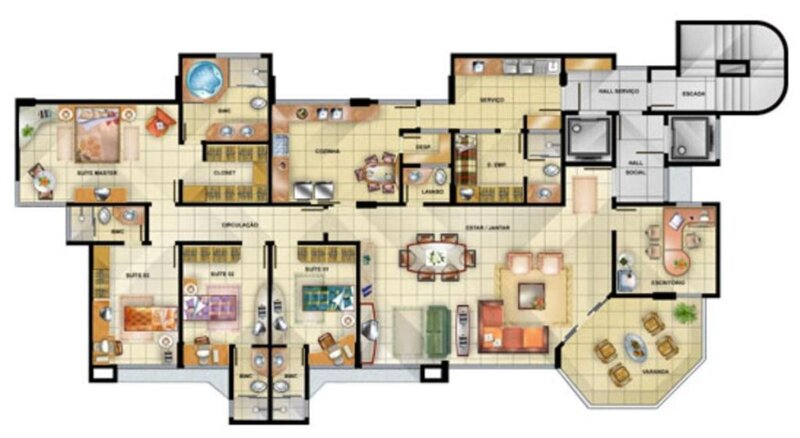 apartment floor plan layout