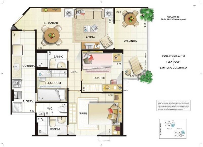 Apartment floor plan layout