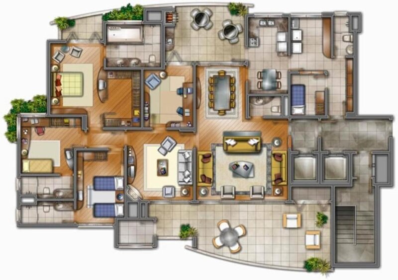 apartment floor plan layout
