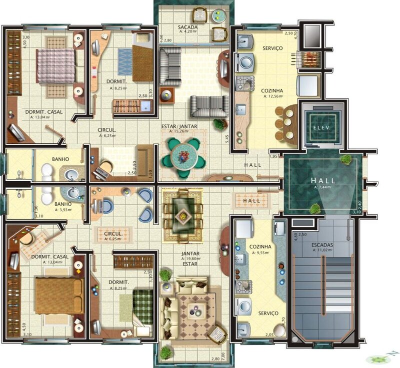 Apartment floor plan layout