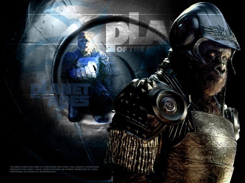 Ape Warrior in Armor — Black, Dramatic, Digital Art, Helmet