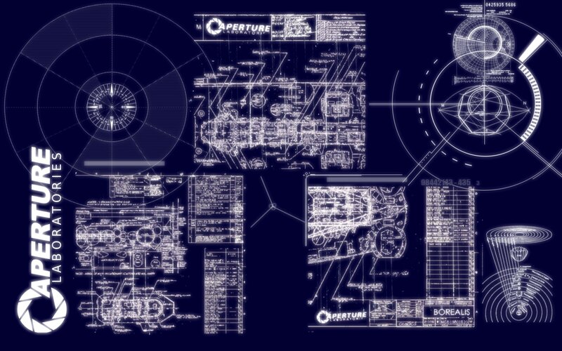Aperture Laboratories blueprints