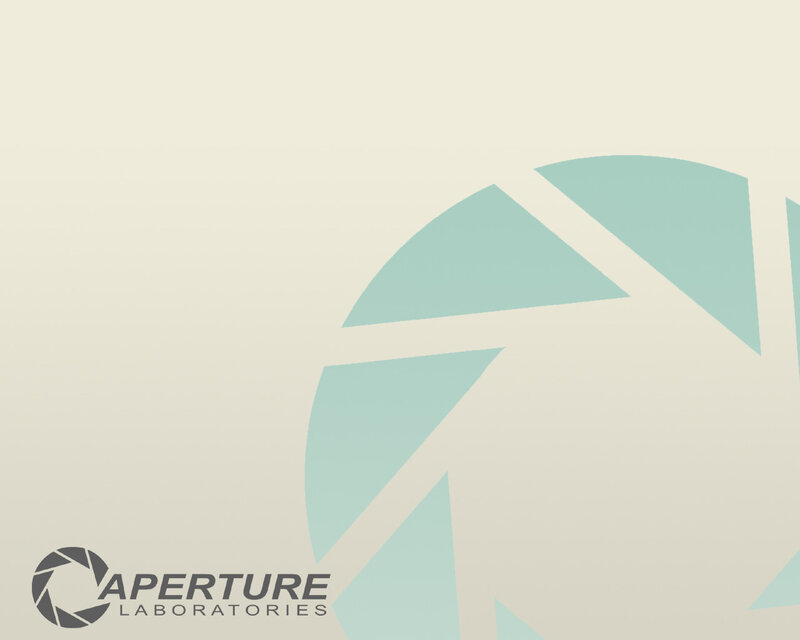 Aperture Laboratories Logo — Beige