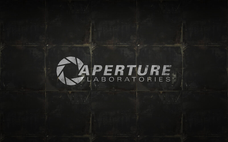 Aperture Laboratories Logo — Black, Dark