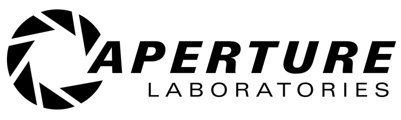Aperture Laboratories Logo — Black, Neutral