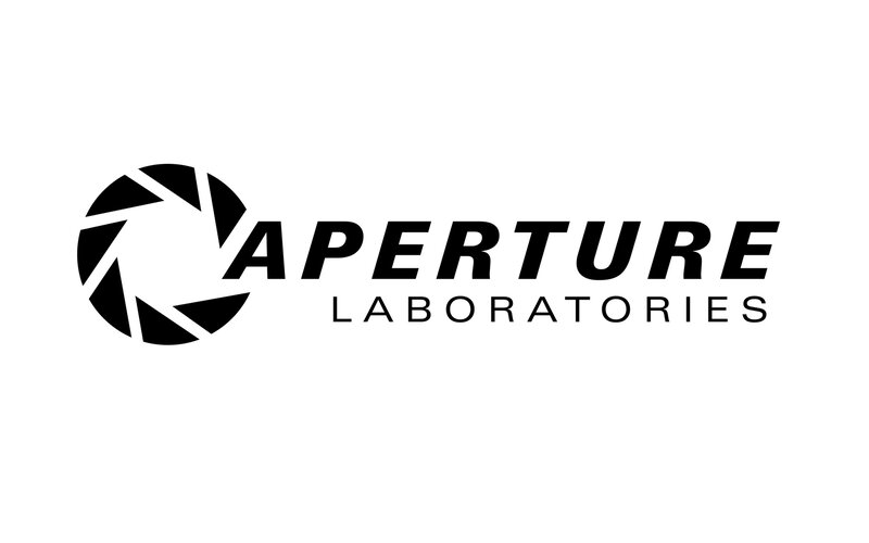 Aperture Laboratories Logo — Black, Neutral, Vector Art