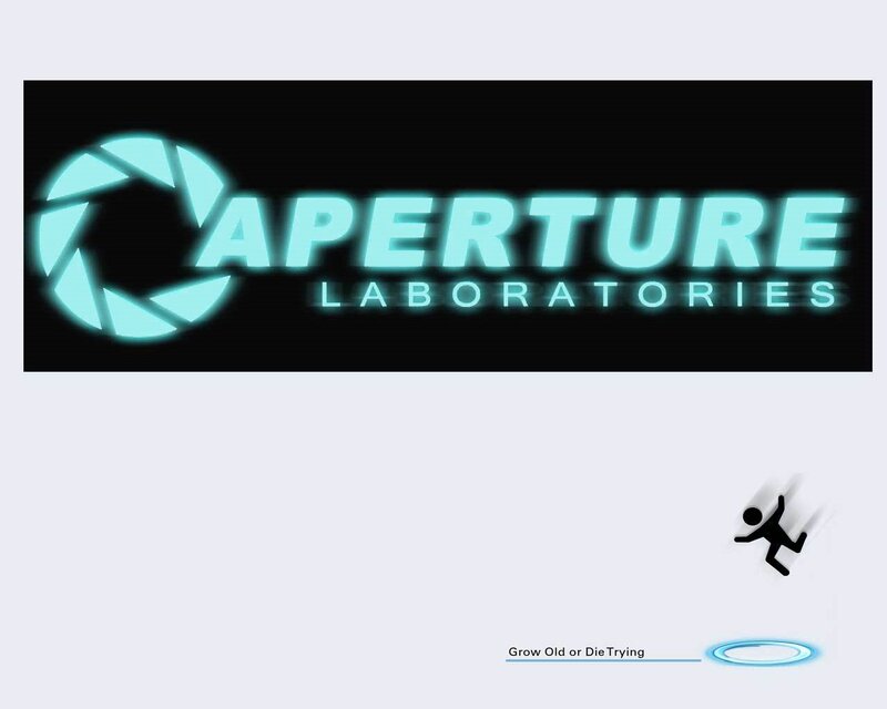 Aperture Laboratories Logo — Black, Surreal