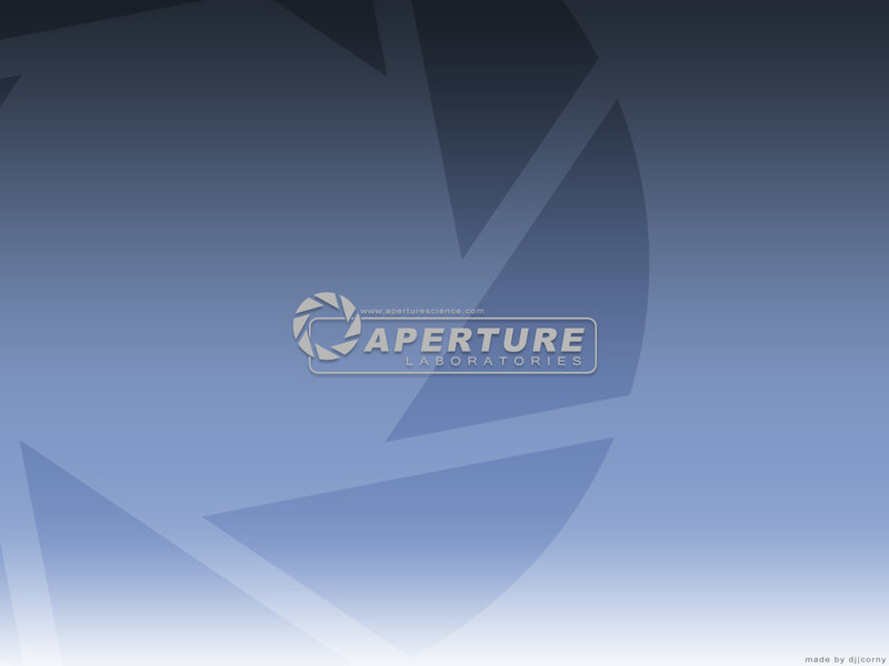 Aperture Laboratories Logo — Blue, Neutral