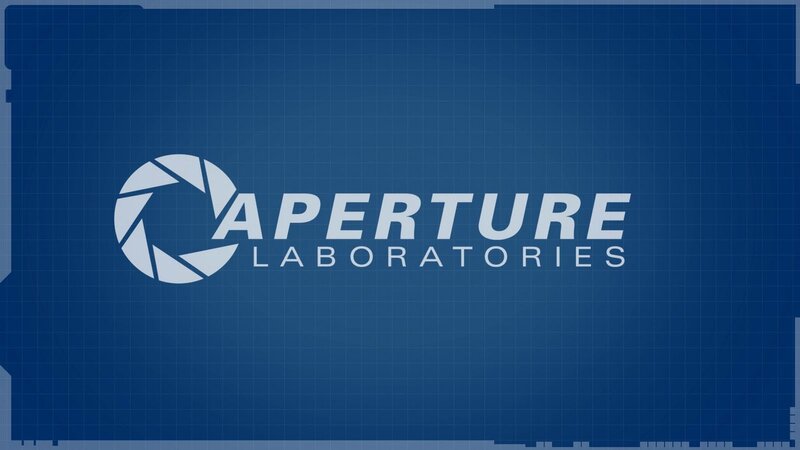 Aperture Laboratories Logo — Blue, Technical, Vector Art