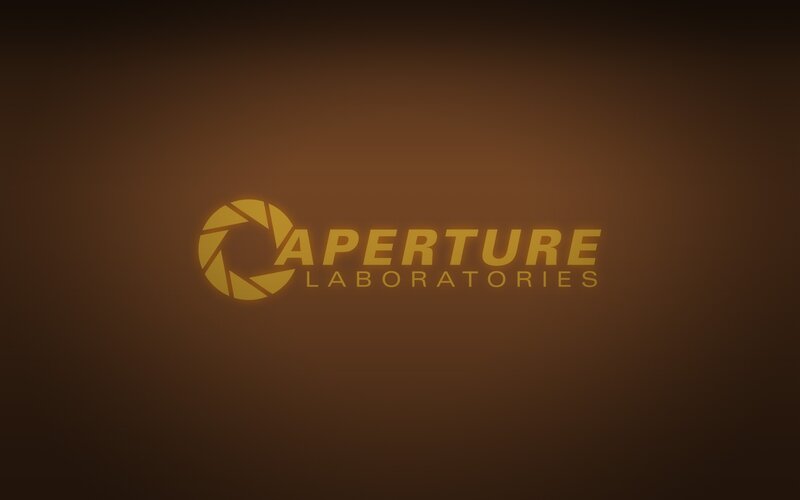 Aperture Laboratories Logo — Brown