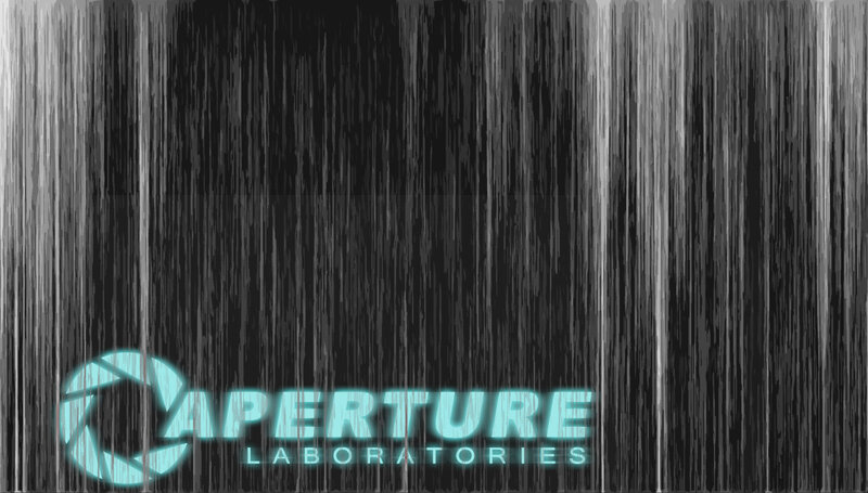 Aperture Laboratories Logo — Cyan, Dramatic