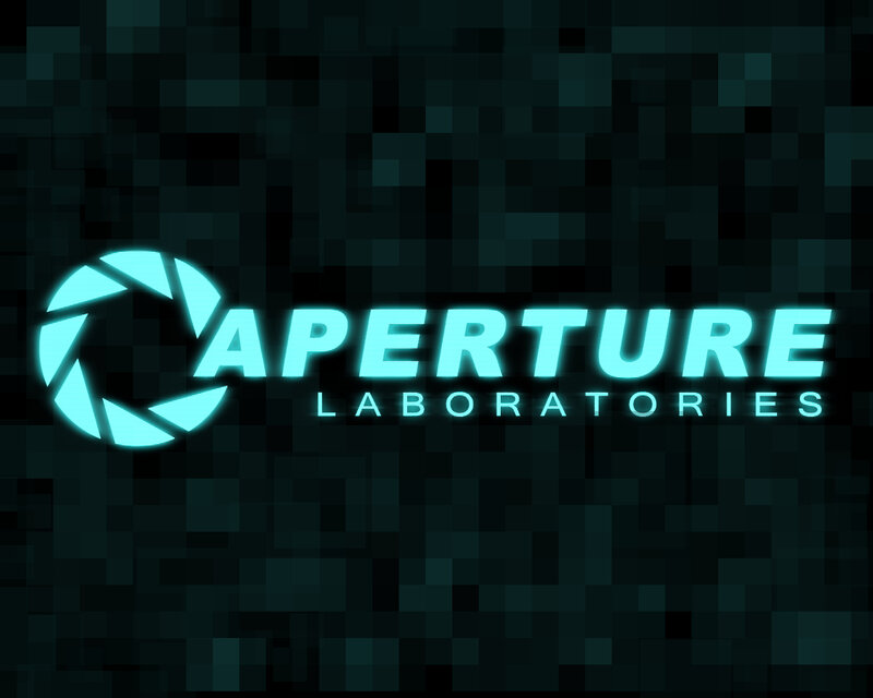 Aperture Laboratories Logo — Cyan