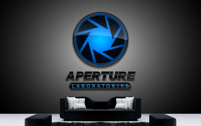 Aperture Laboratories logo display