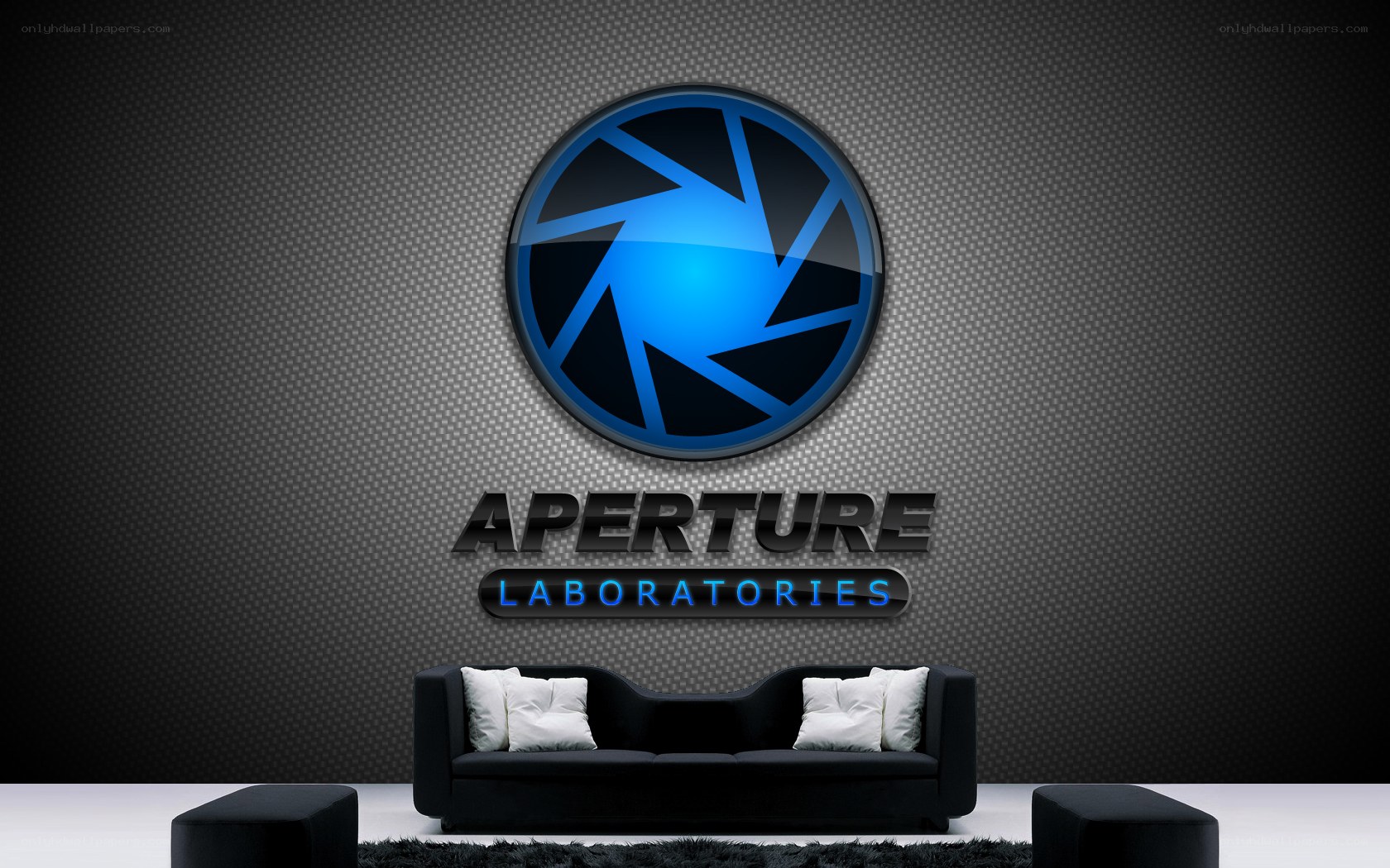 Aperture Laboratories logo display