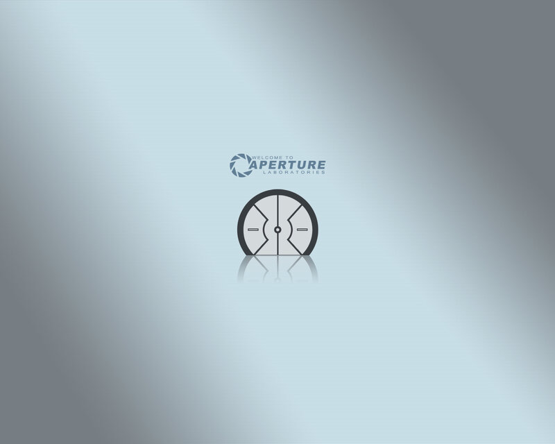 Aperture Laboratories Logo — Gray, Minimalist