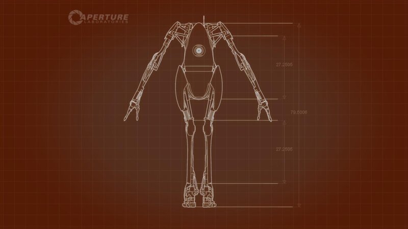 Aperture Laboratories robot blueprint