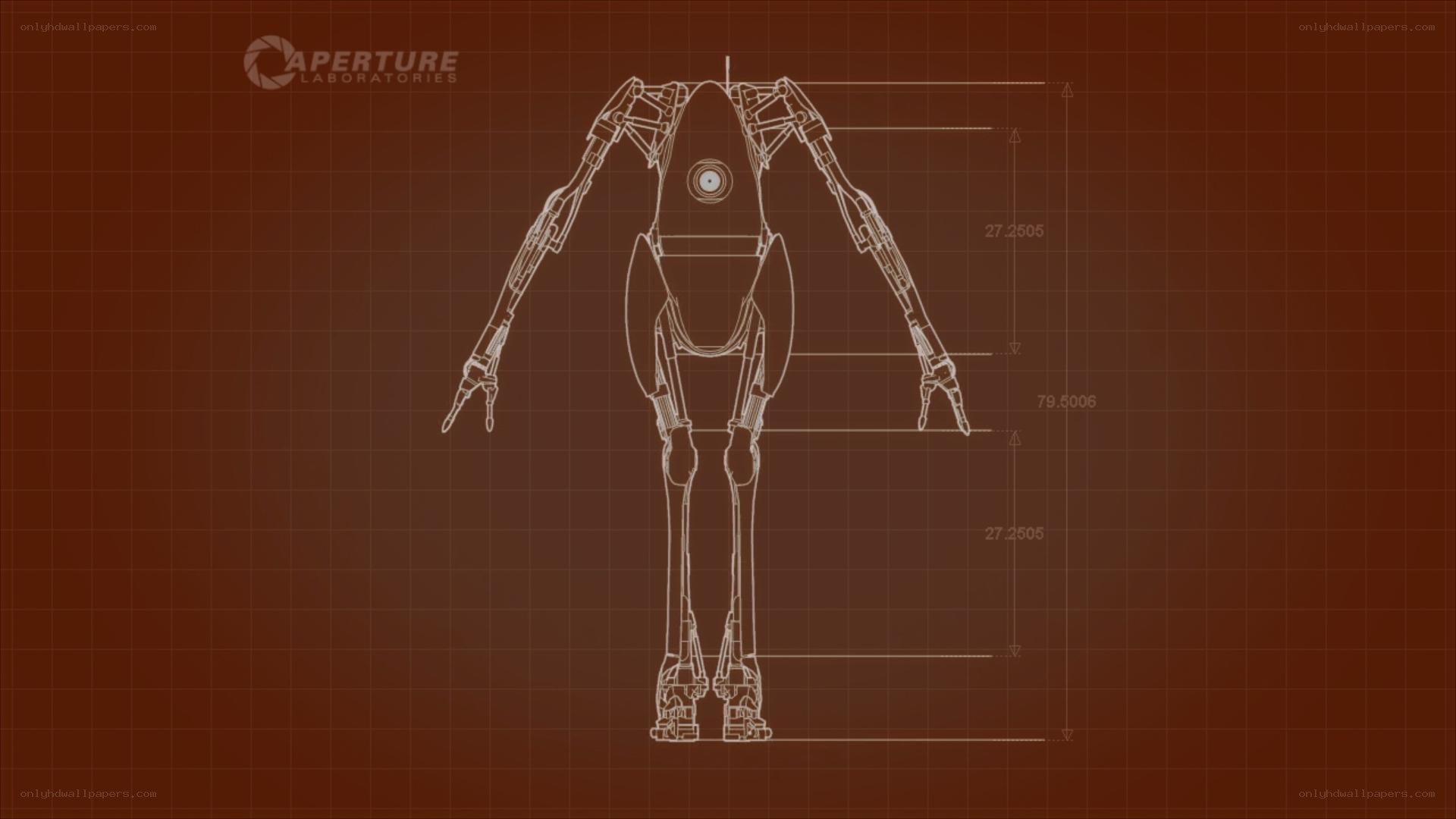 Aperture Laboratories robot blueprint