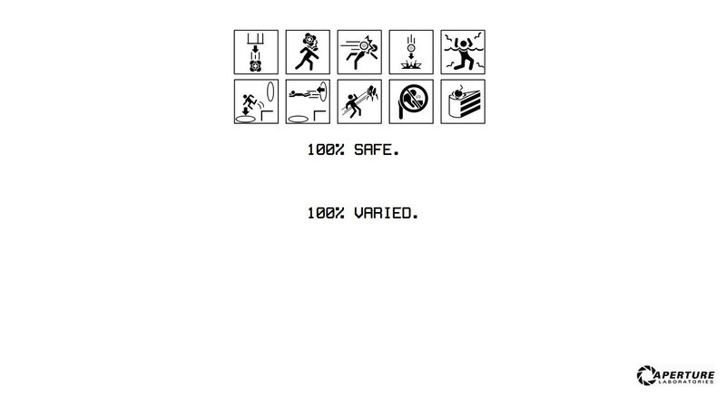 Aperture Laboratories safety icons