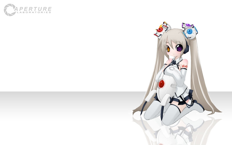 Aperture Labs anime character