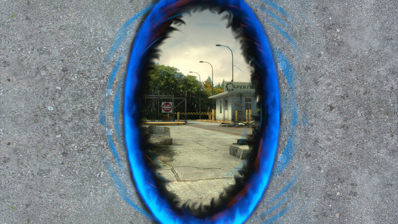 Aperture Science entrance portal